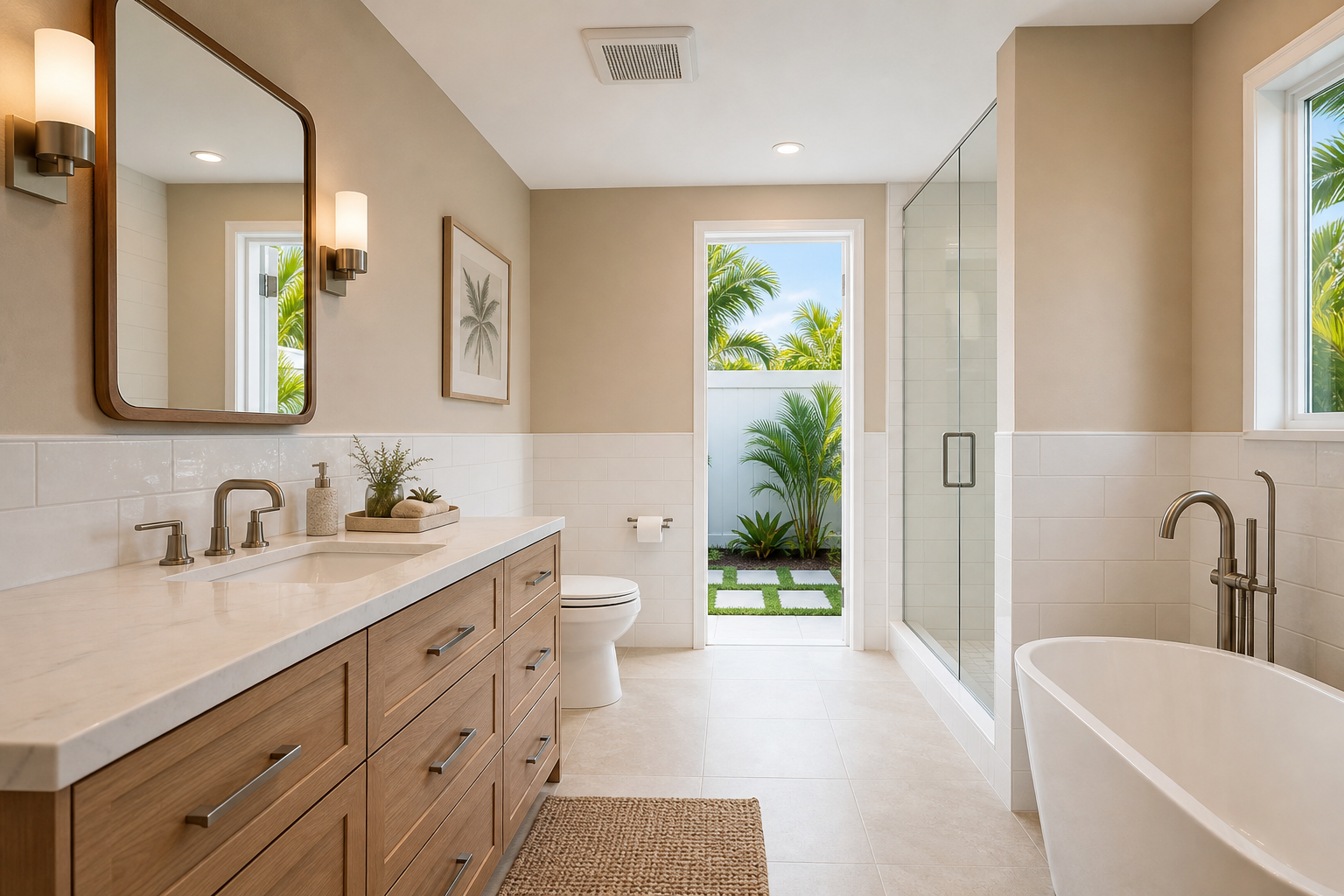 Bathroom Paint vs Tile Walls for Humid Miami Homes